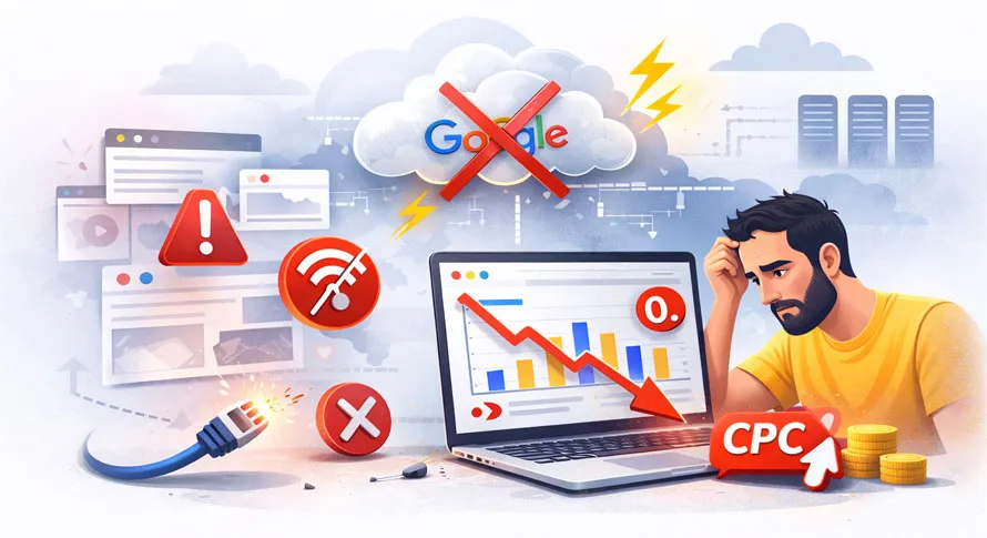 تاثیر قطعی اینترنت در ایران بر عملکرد کمپین های گوگل ادز