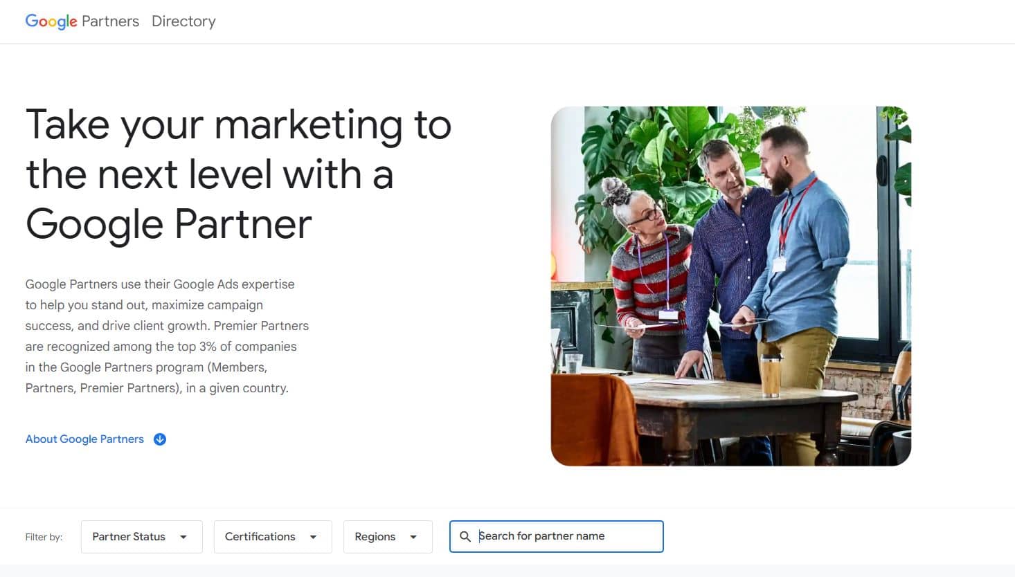 سایت اعتبارسنجی گوگل پارتنری
