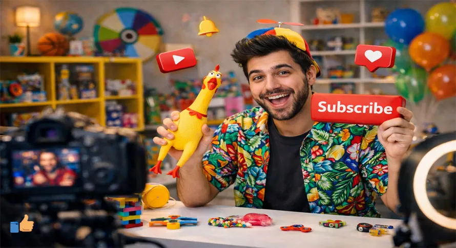 یوتیوبر سرگرمی