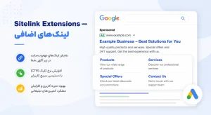 Sitelink Extensions لینکهای اضافی