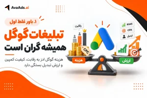 ۱. باور غلط اول: تبلیغات گوگل همیشه گران است